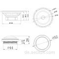 6,5 &quot;Aluminiumrahmen Woofer Autolautsprecher